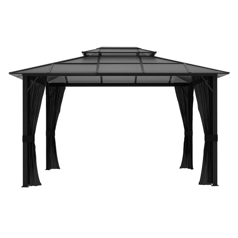 Aluminum Gazebo with Polycarbonate Roof, 10 x 13