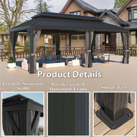 14x20 gazebo kit with metal roof