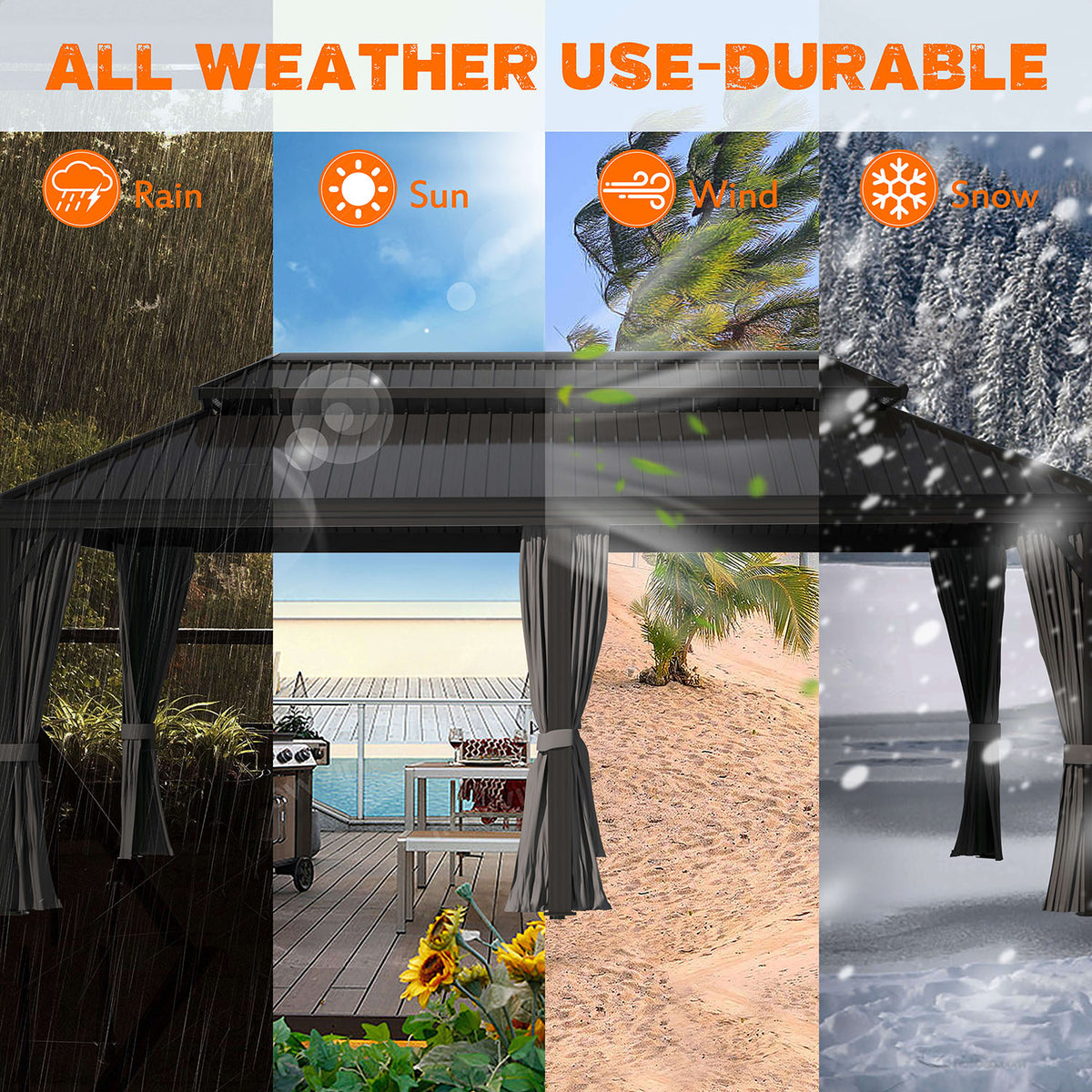 galvanized roof gazebo