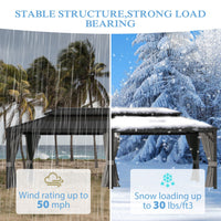 Large Hardtop Gazebo with Strong Load Bearing 