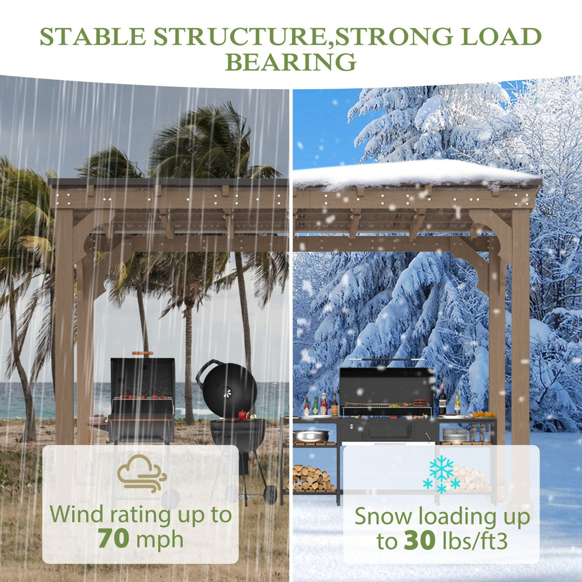 10X12 hardtop grill gazebo