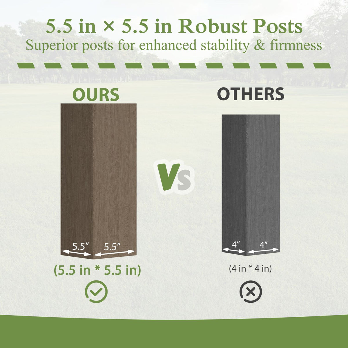 stable grill gazebo with 5.5in x 5.5in posts