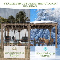 Veikous Wood Gazebo for Outdoor