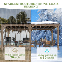 Veikous Wood Gazebo for Outdoor