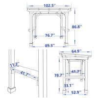 backyard grill pergola