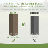 BBQ Gazebo with 4.7"x4.7" Posts