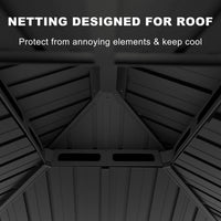 screened gazebo for backyard