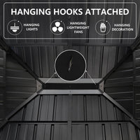 VEIKOUS Gazebo 10x12, Patio Gazebo with Curtains and Netting, Galvanized Steel Hardtop