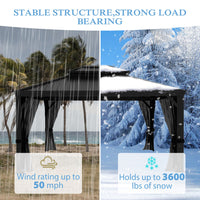 Weather-Resistant Aluminum Hardtop Gazebo