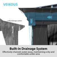 Aluminum Hardtop Gazebo with Drainage System