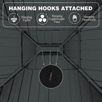 Veikous Ourdoor Pavilion with Hooks