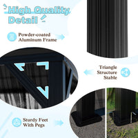 Heavy-Duty Permanent Outdoor Gazebo with Aluminum Frame
