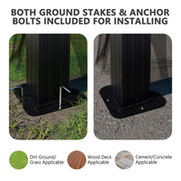 Outdoor Pavilion with Netting, Stakes and Anchor