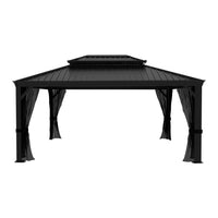 12x16 Hardtop Gazebo with Double Roof