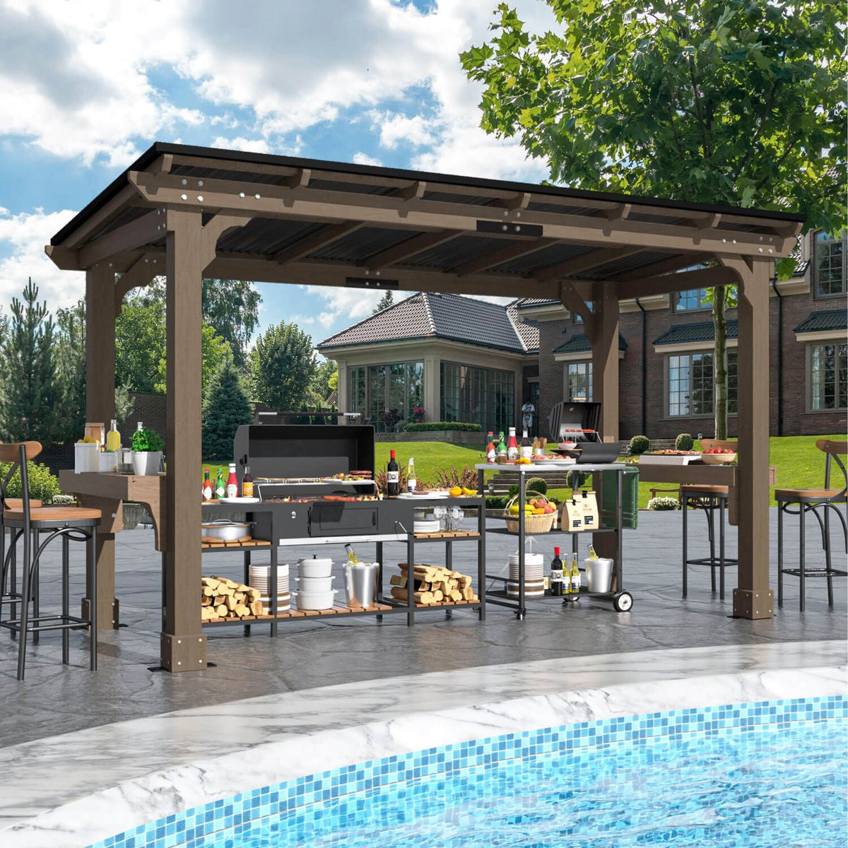 6 x 13 grill gazebo kit