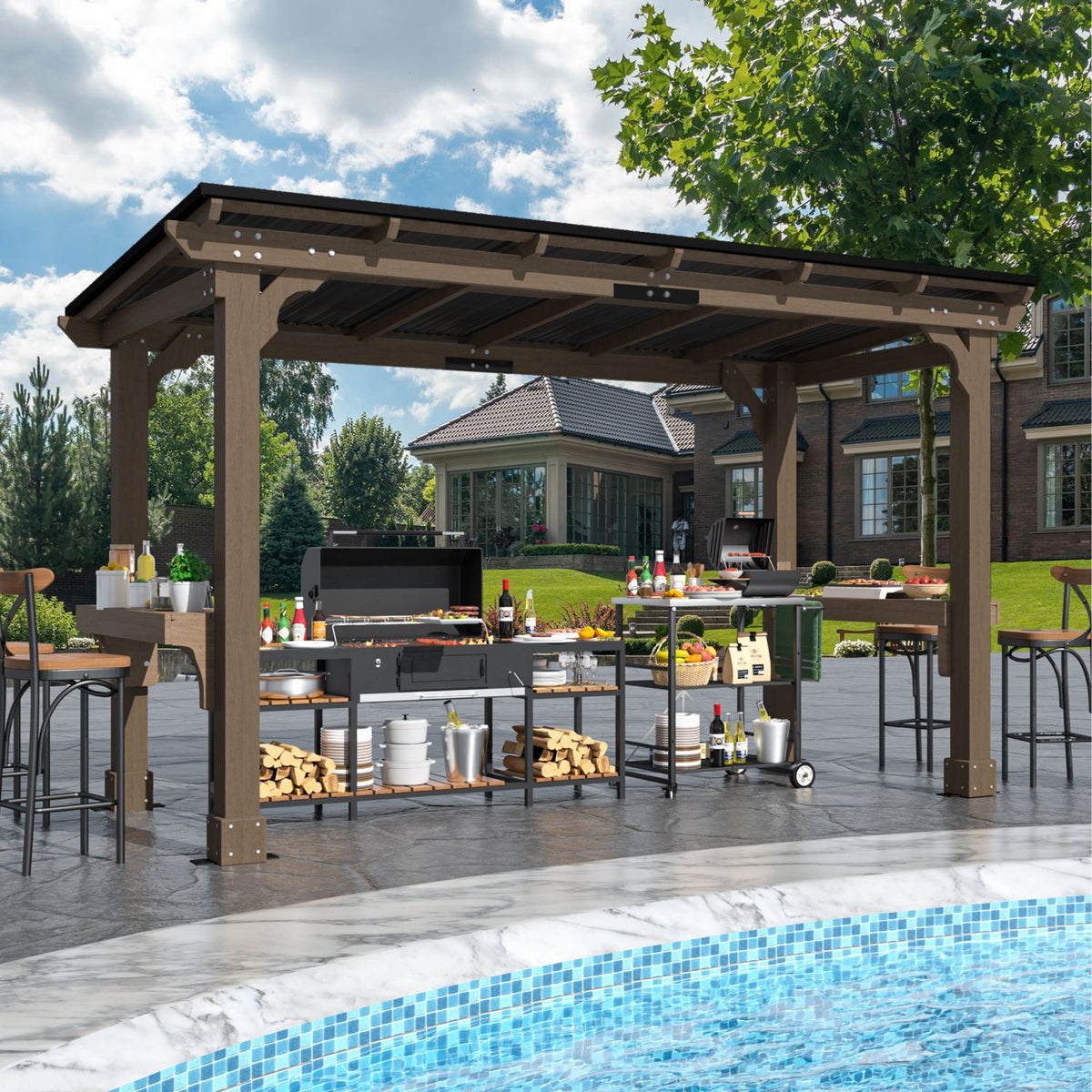 6 x 13 grill gazebo kit