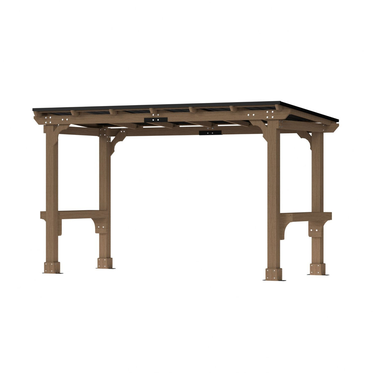 Wood Grill Gazebo, 6'× 13' 