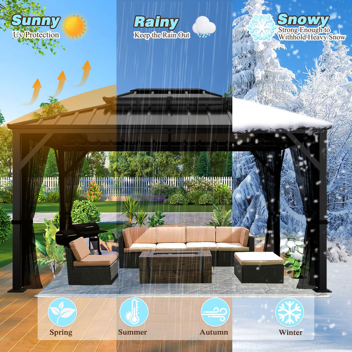weather-resistant patio gazebo
