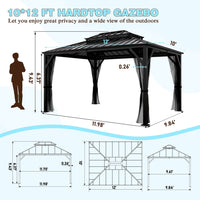 aluminum gazebo 10×12