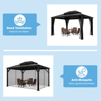 outdoor gazebo with detachable netting