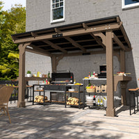 Wood Grill Gazebo for Outdoor