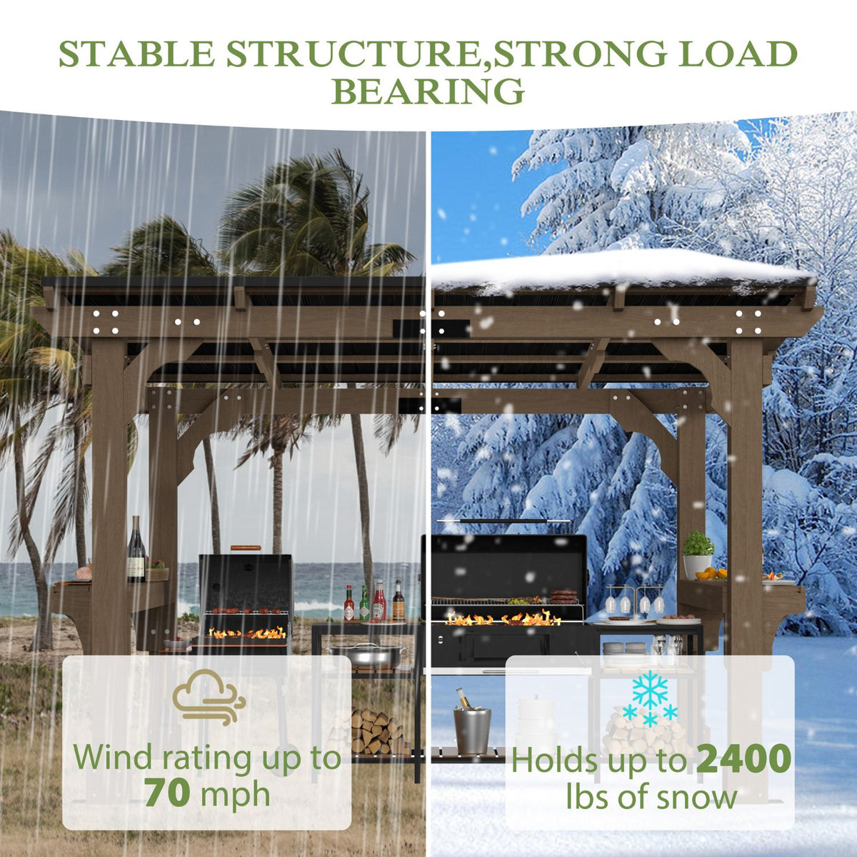 Grill Gazebo for All-Weather