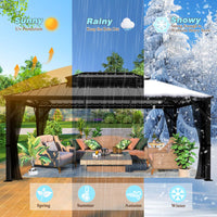 gazebo with aluminum roof