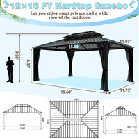 black metal gazebo