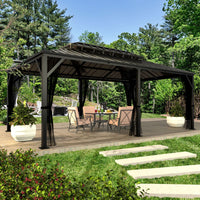 heavy-duty gazebo with netting