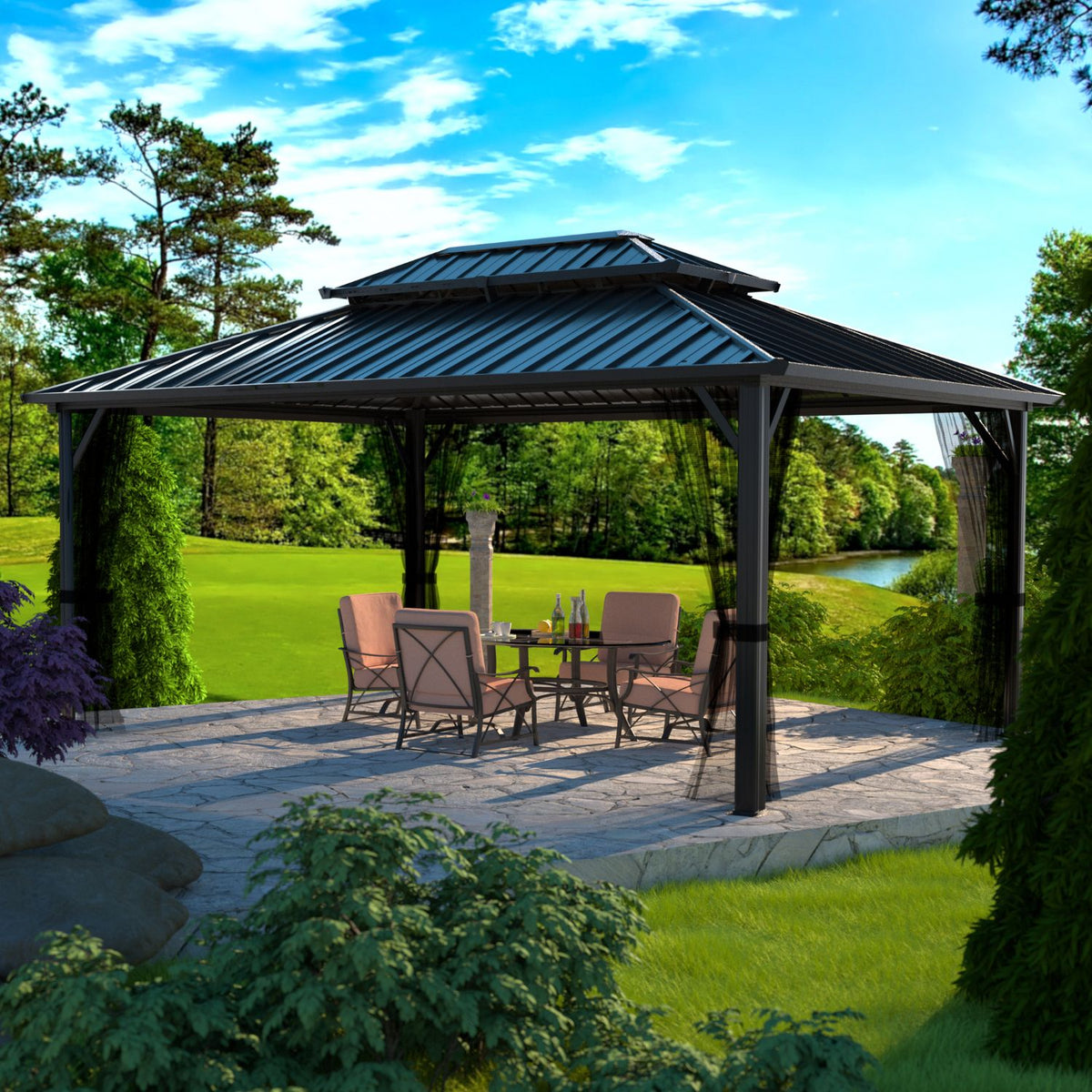 12x14 hard top gazebo