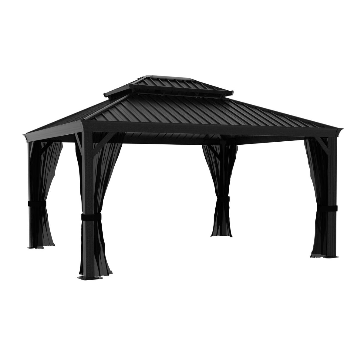 10X14 Hardtop Gazebo with Netting