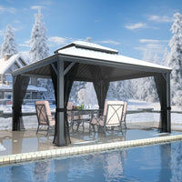 Weather-Resistant Double Roof Gazebo