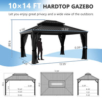 10x14Ft Hardtop Gazebo
