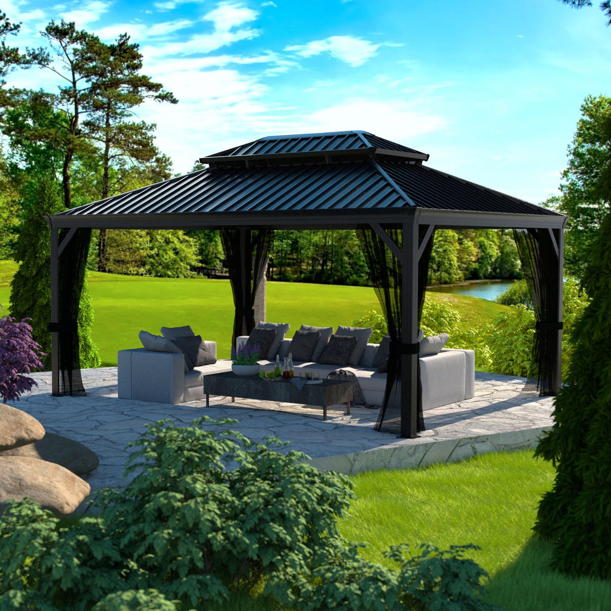 heavy-duty gazebo for outdoor