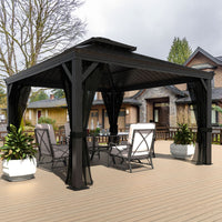 12x12 gazebo with drainage system
