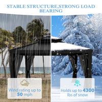 Double Roof Gazebo with Strong Load Bearing