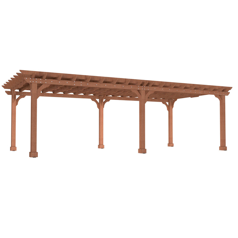 12×24 pergola cedar wood
