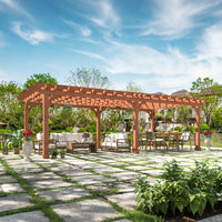 flat roof outdoor pergola