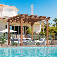 Wood Pergola Kit with Stakes