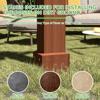 Outdoor Shelter Pergola with Stakes