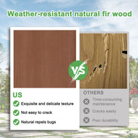 Solid Wood Weather-Resistant Pergola for Outside