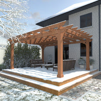 Solid Cedar Pergola for Outdoor