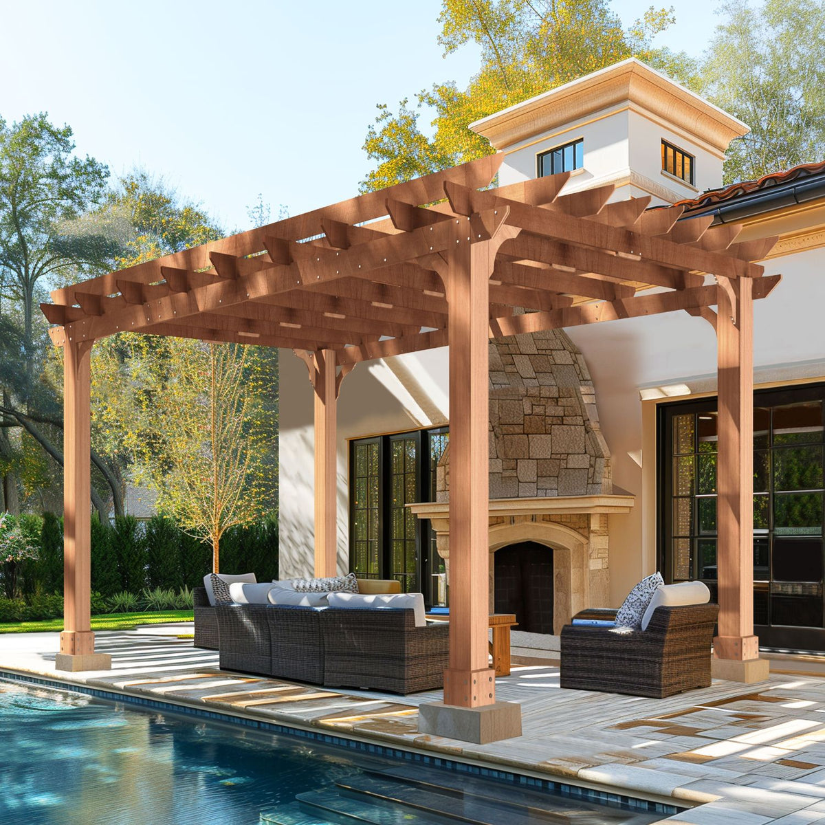 Veikous Flat Roof Pergola