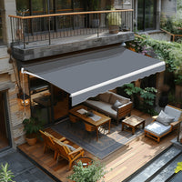 12' x 10' manual retractable awning