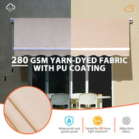 beige awnings from Veikous