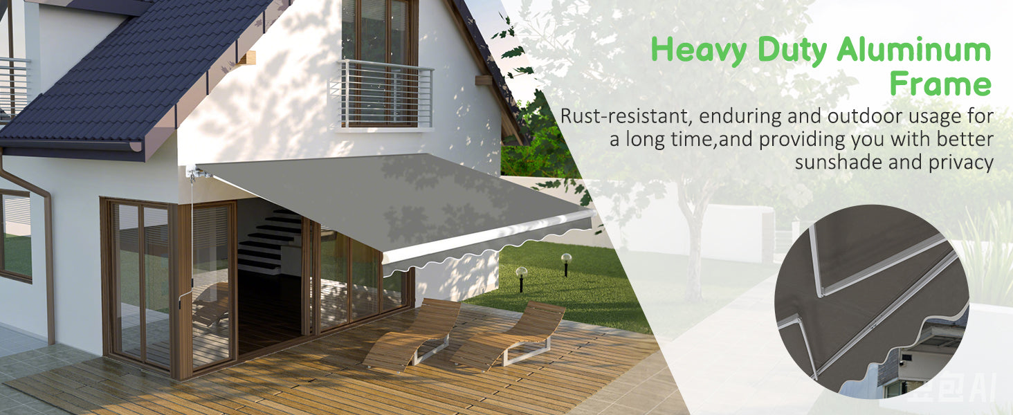 Heavy Duty Aluminum Frame Awnings