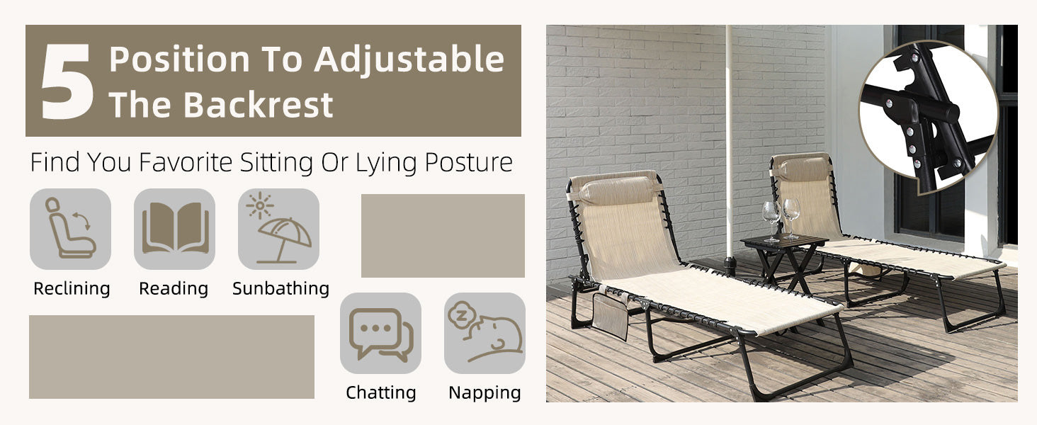 5-position reclining chair