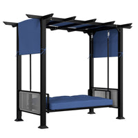 Veikous Patio Swing Chair, Blue