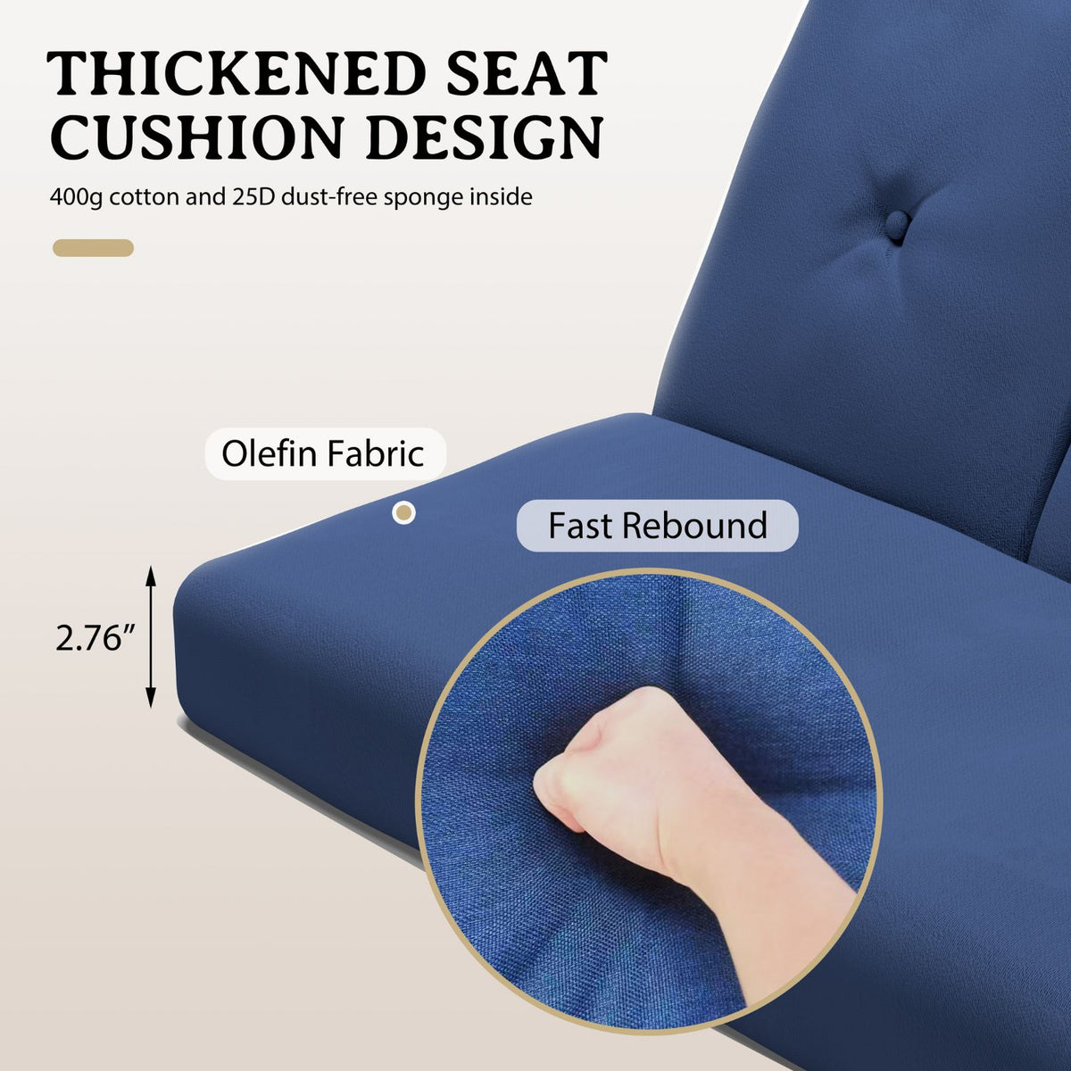 Patio Porch Swing, Thicken Cushion Included