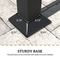 Three Person Patio Lounge Chair with 5.71" Sturdy Base